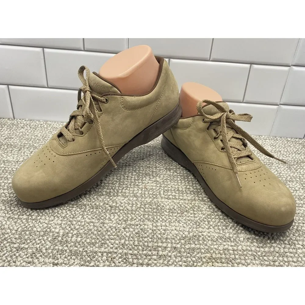 SAS Womens Light Brown Suede Loafers 9.5 M‎ Comfort Shoes Orthopedic Support